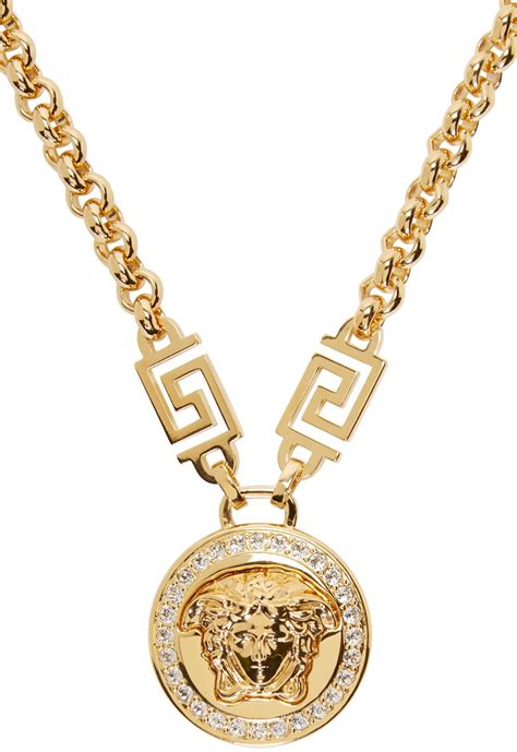 versace medusa necklace buy online|versace medusa medallion necklace.